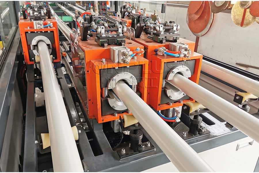 20-63mm four outlet PVC pipe extrusion line complete testing at factory