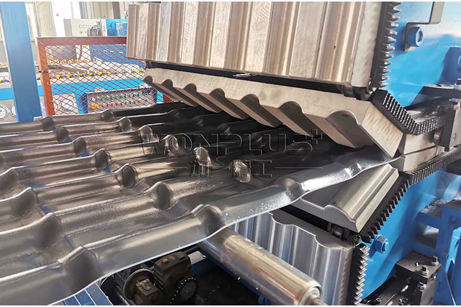 PVC+PVC glazed roof sheet machine complete testing before delivery