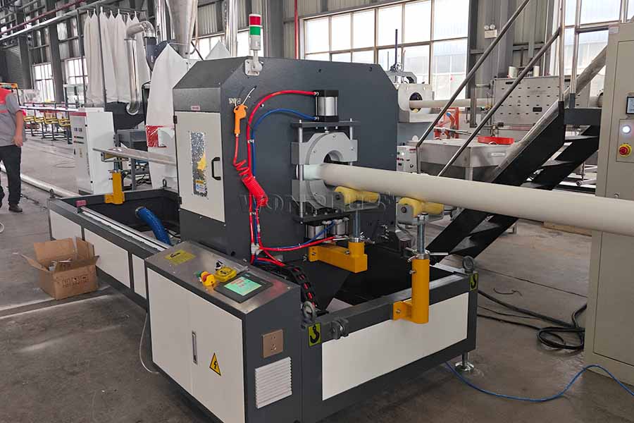 High Efficiency PVC Pipe Extrusion Line Now Fully Operational