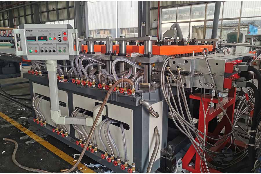 PVC foam board sheet extrusion line complete commissioning