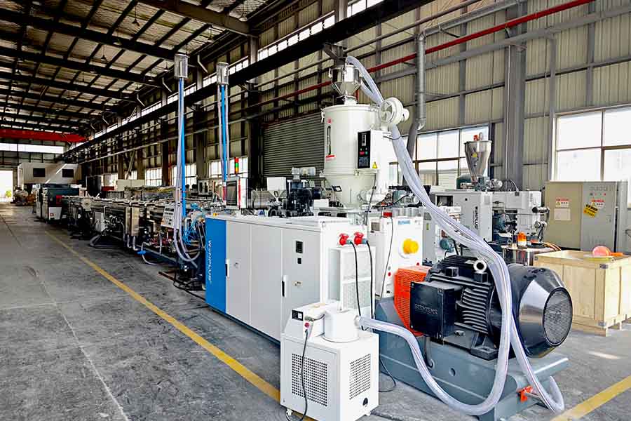 The Double-Outlet PE Pipe Extrusion Line Completed Commissioning