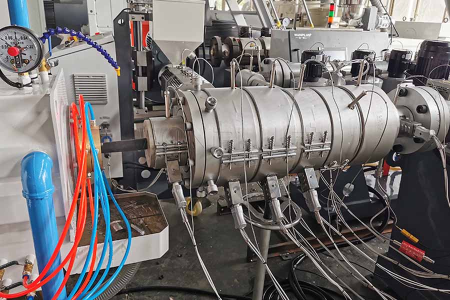 20-110mm HDPE PPR pipe production line succeed commissioning