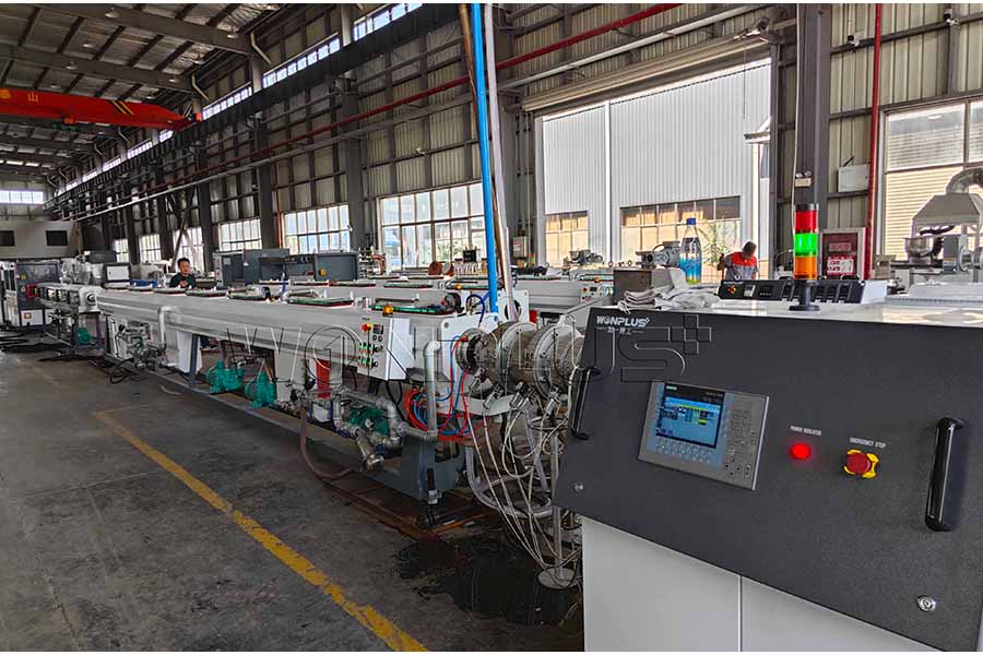 110mm PE Pipe High Speed Extrusion Line Completed Commissioning