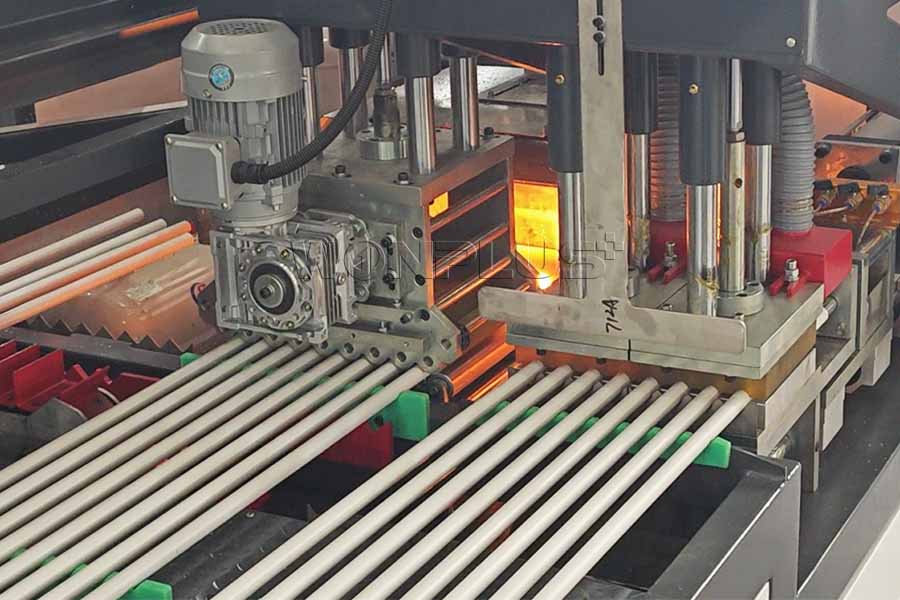 WONPLUS Completed the Commissioning of Four-Outlet PVC Pipe Extrusion Line with Belling Machine